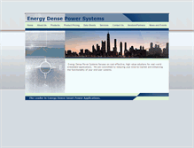 Tablet Screenshot of energydensepowersystems.com